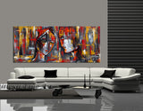 Large Modern Art Oil Painting on Canvas Modern Wall Art Figurative - Divine Love 2 - LargeModernArt