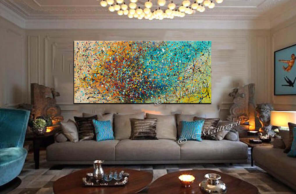 Original Canvas Paintings for Sale | LargeModernArt - Vintage Beauty 100 - LargeModernArt