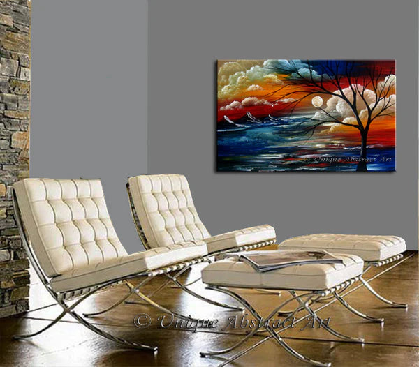 Tree Nature Landscape Paintings For Sale - Abstract Art 8