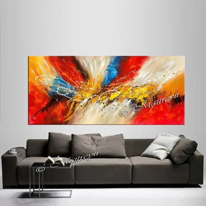 Abstract Modern Art Oil Painting on Canvas Amazing Abstract Gold Flow Painting - Amazing Abstract 12