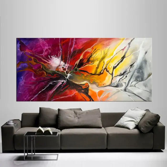Abstract Modern Art Modern Wall Art Amazing Abstract Gold Flow Painting - Amazing Abstract 17