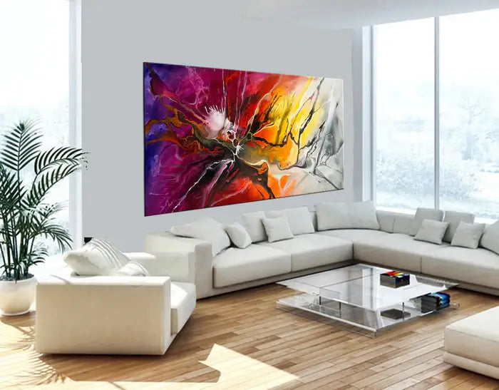 Abstract Modern Art Modern Wall Art Amazing Abstract Gold Flow Painting - Amazing Abstract 17