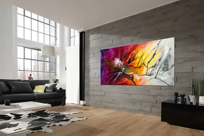 Abstract Modern Art Modern Wall Art Amazing Abstract Gold Flow Painting - Amazing Abstract 17
