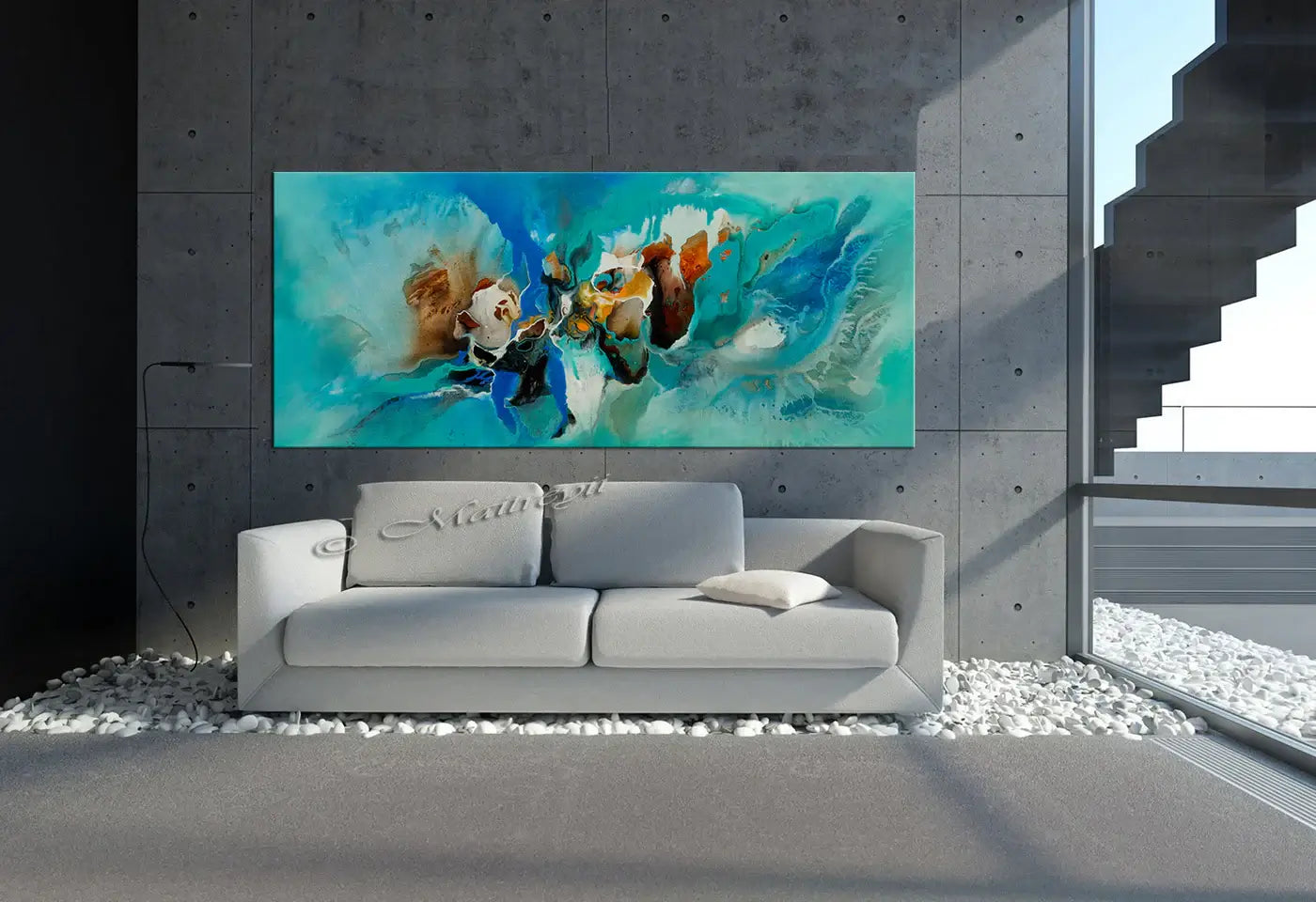 Abstract Modern Art Oil Painting on Canvas Modern Wall Art Amazing Abstract Painting - Amazing Abstract 1