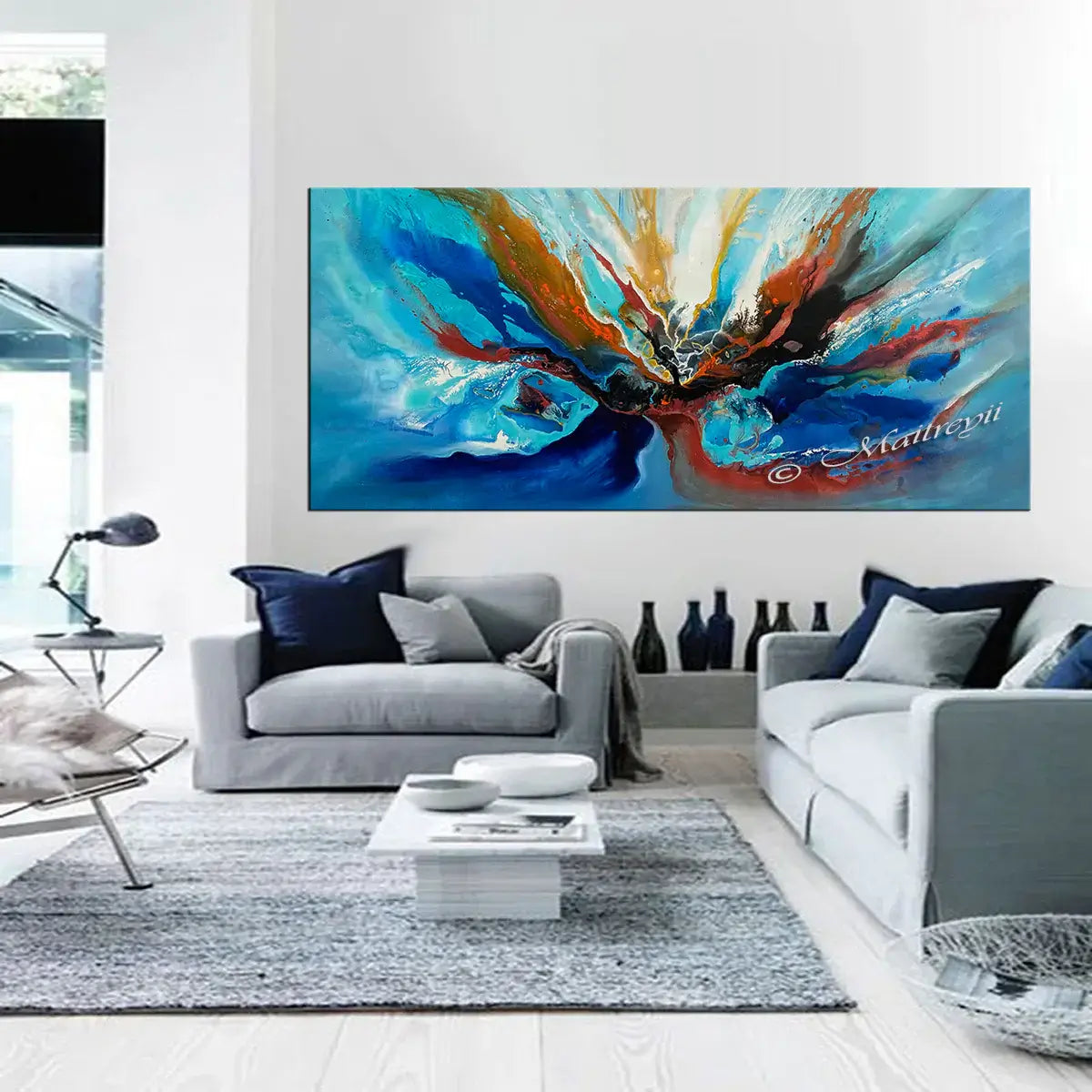 Abstract Painting on Canvas Modern Wall Art Amazing Abstract Flow Painting - Amazing Abstract 23