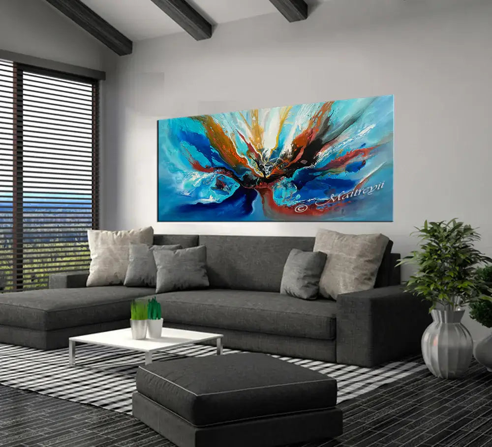 Abstract Painting on Canvas Modern Wall Art Amazing Abstract Flow Painting - Amazing Abstract 23