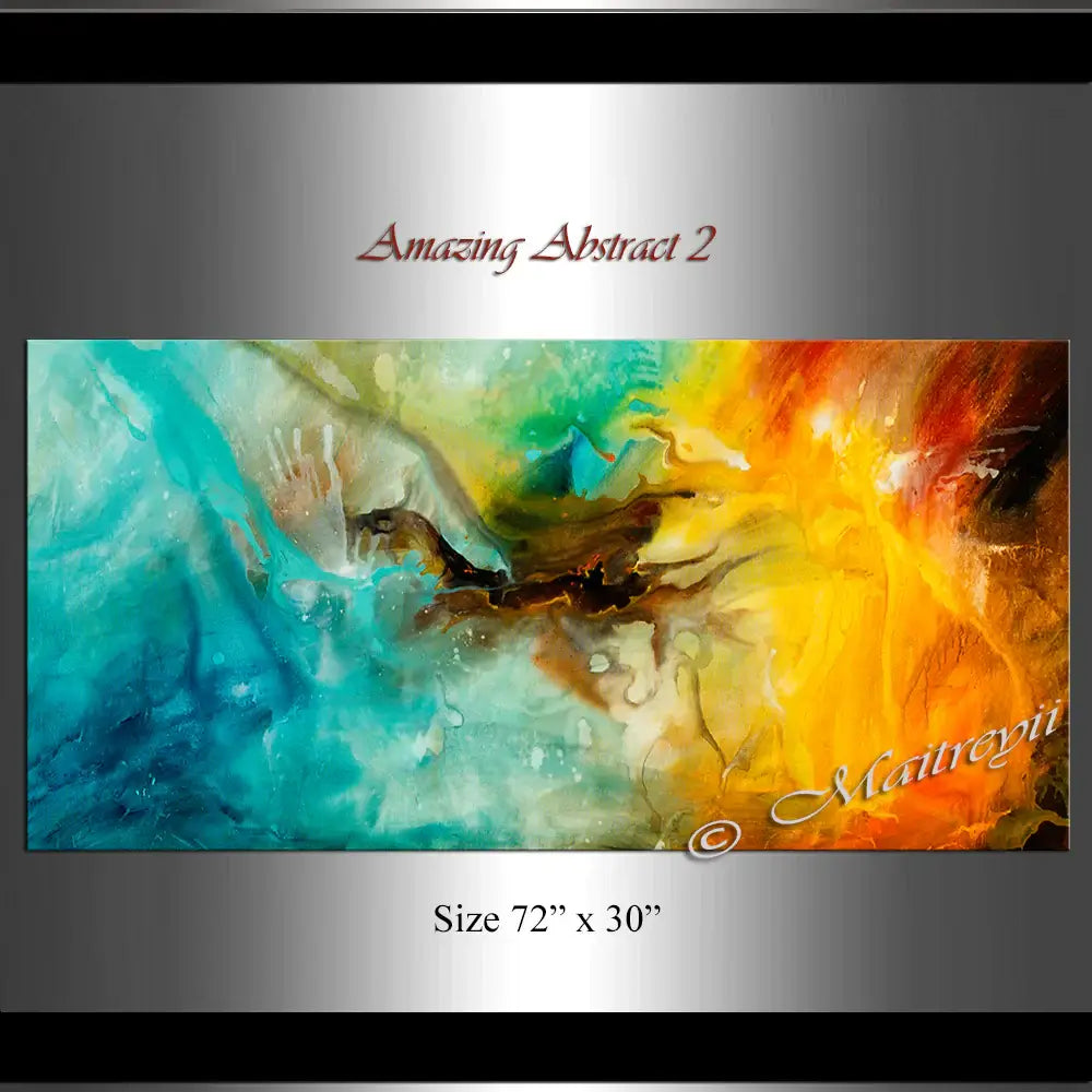 Abstract Modern Art Oil Painting on Canvas Modern Wall Art Painting - Amazing Abstract 2