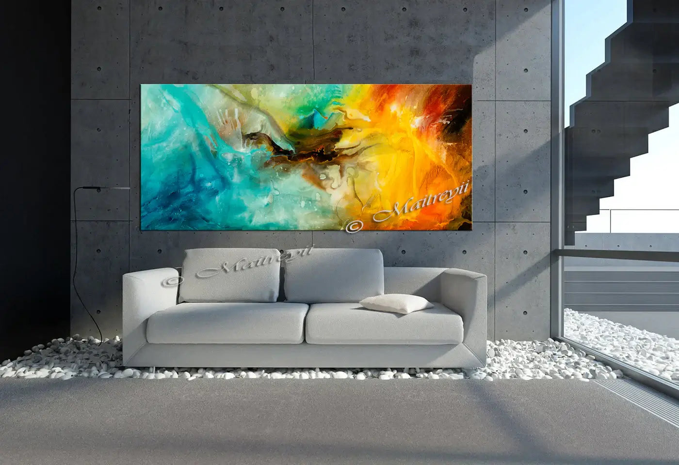 Abstract Modern Art Oil Painting on Canvas Modern Wall Art Painting - Amazing Abstract 2