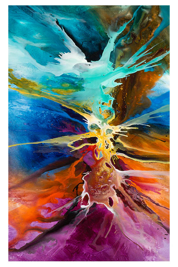 Large Modern Art Oil Painting on Canvas Modern Wall Art - Amazing Abstract 15c