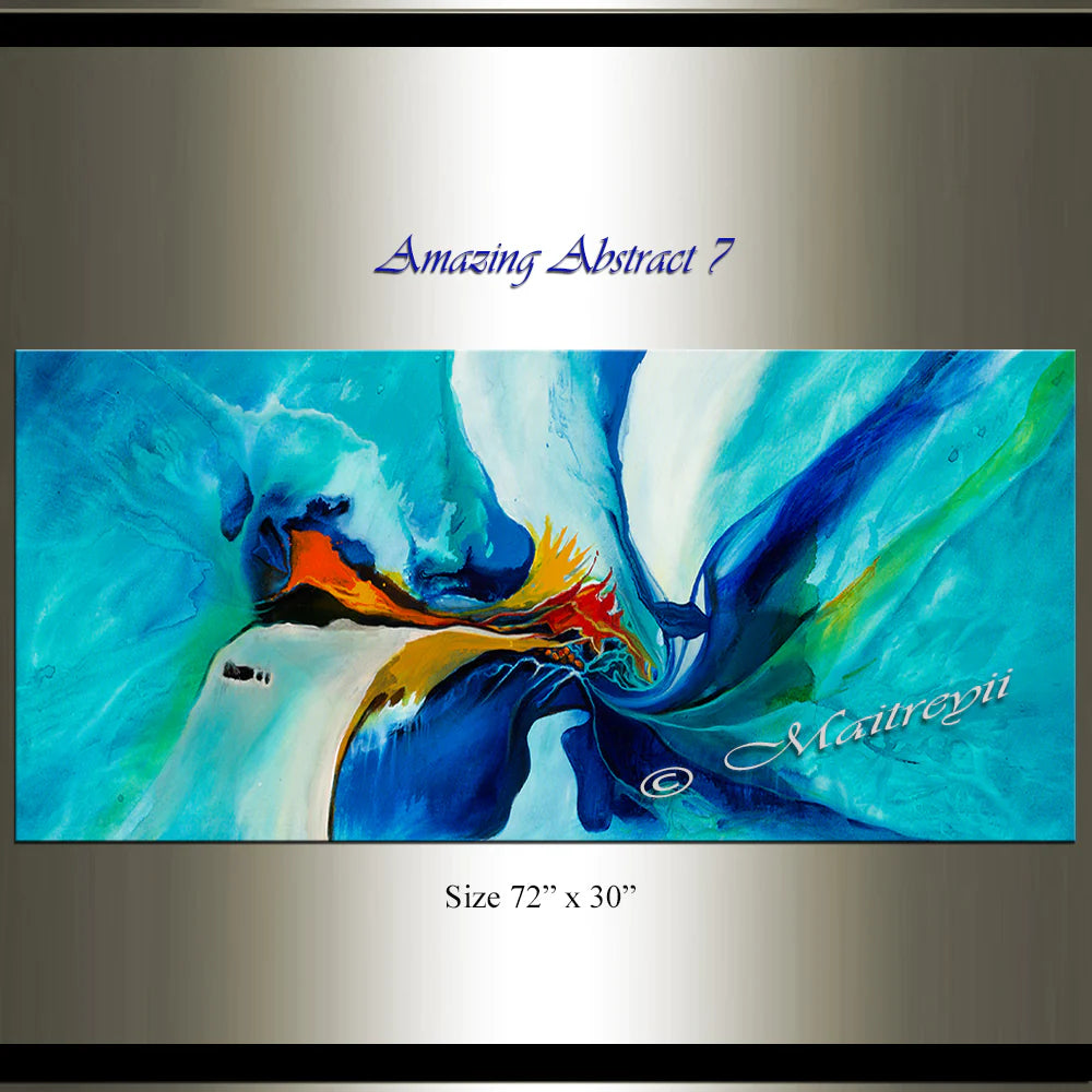 Large Modern Art Oil Painting on Canvas - Modern Wall Art - Amazing Abstract 7