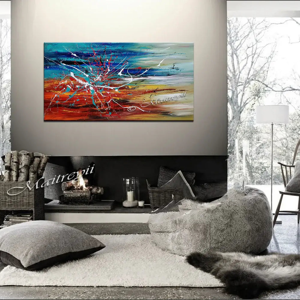 Abstract Modern Original Art Oil Painting For Sale - Arising