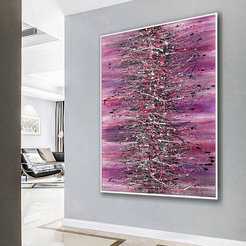Beauty of Bridge 18 – Pink Contemporary Abstract Artwork