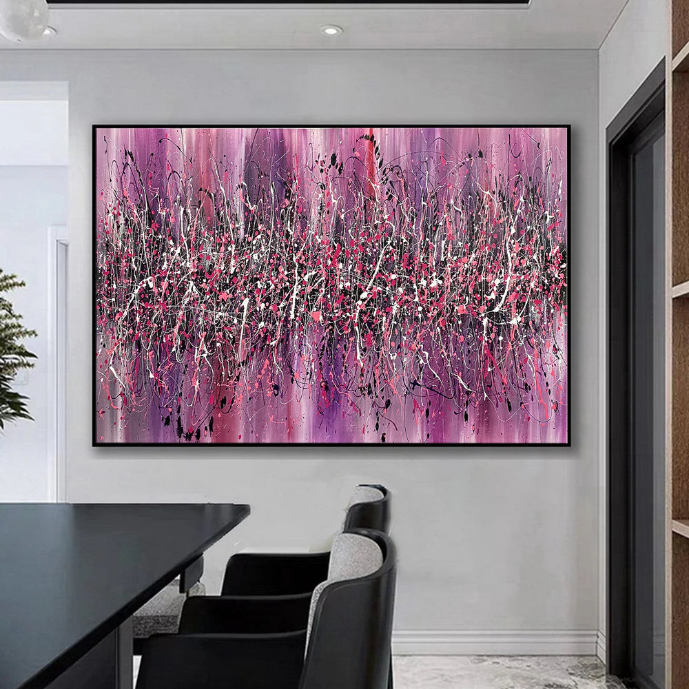 Beauty of Bridge 18 – Pink Contemporary Abstract Artwork