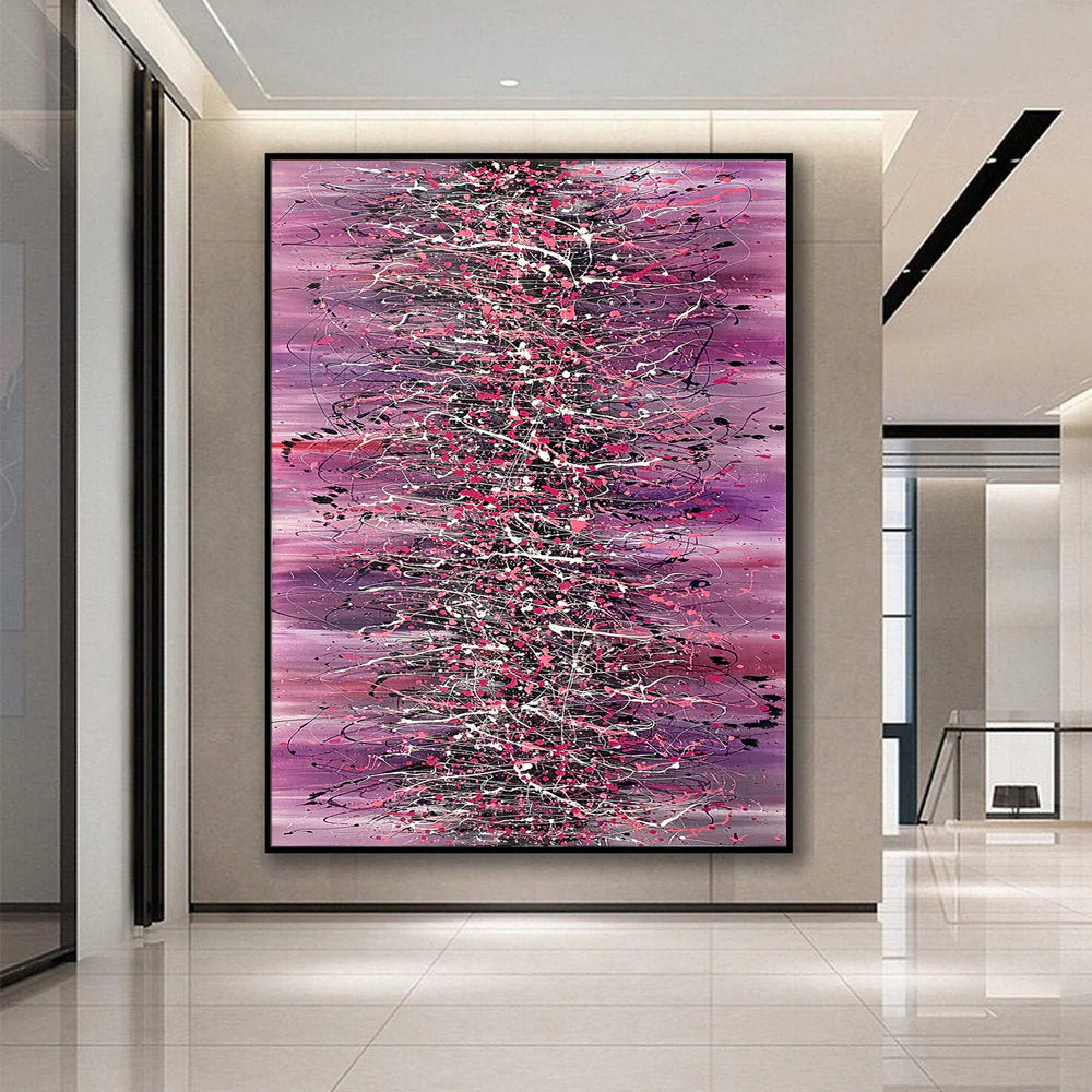Beauty of Bridge 18 – Pink Contemporary Abstract Artwork