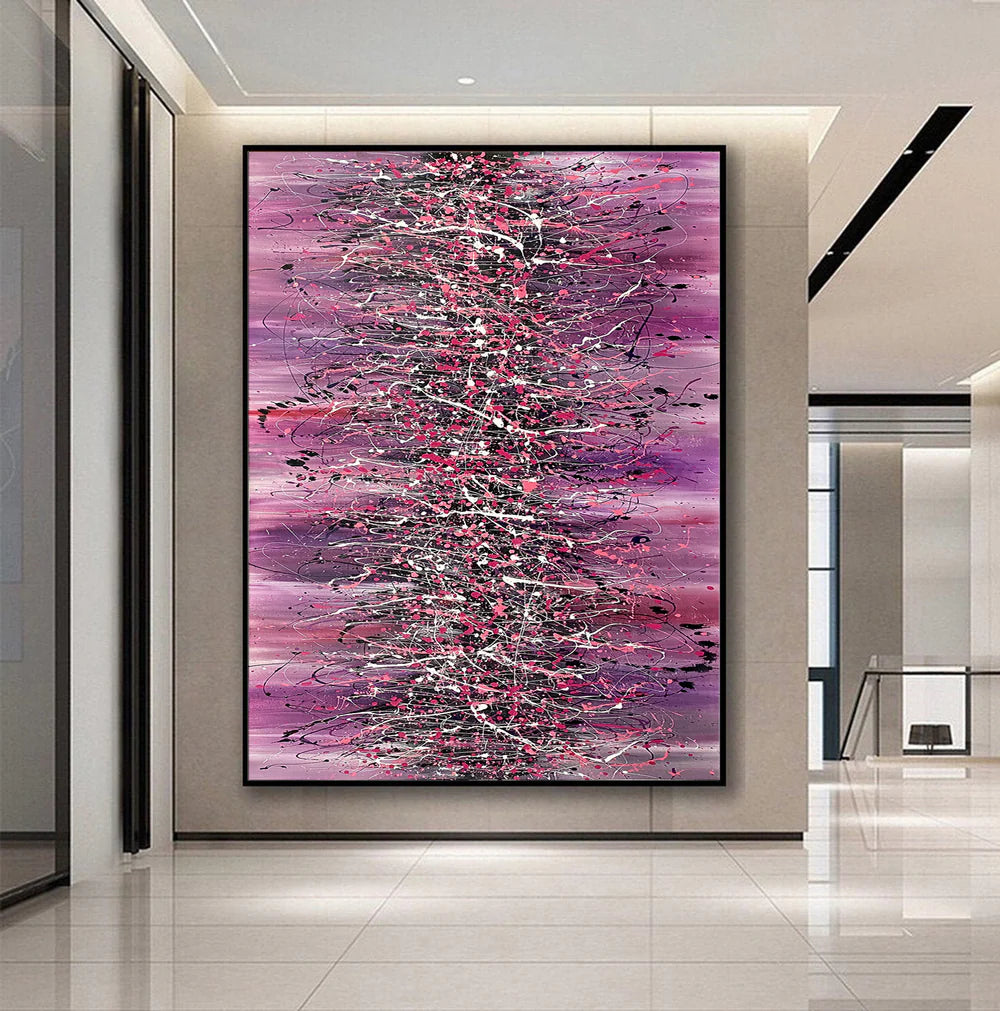 Beauty of Bridge 18 – Pink Contemporary Abstract Artwork