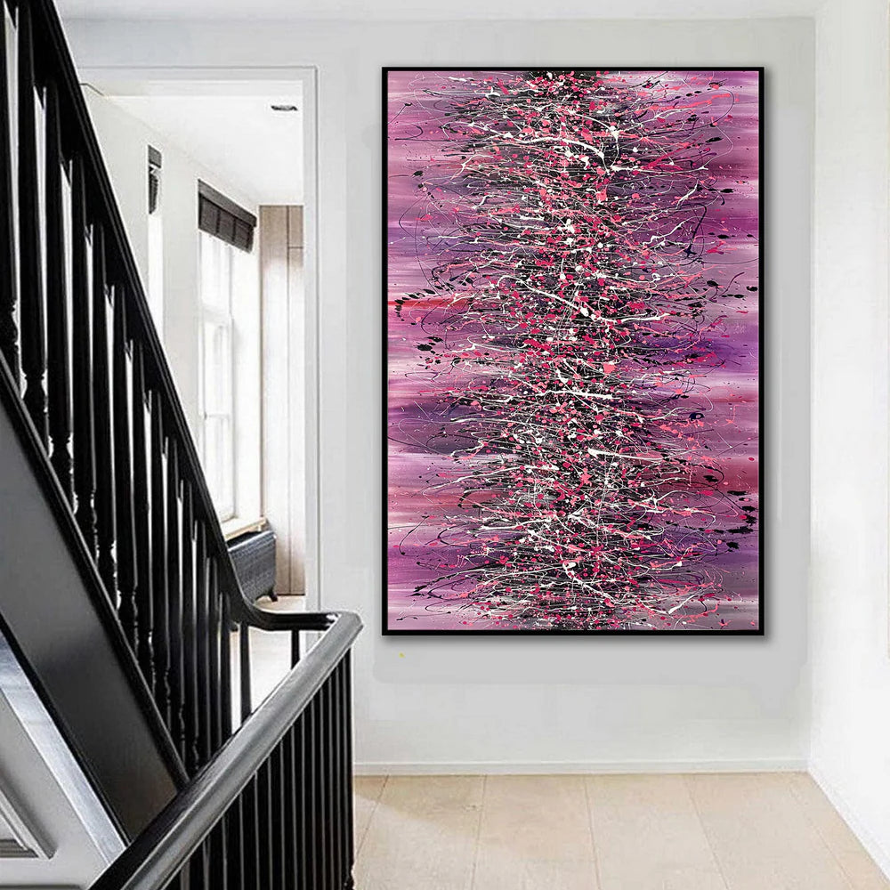 Beauty of Bridge 18 – Pink Contemporary Abstract Artwork