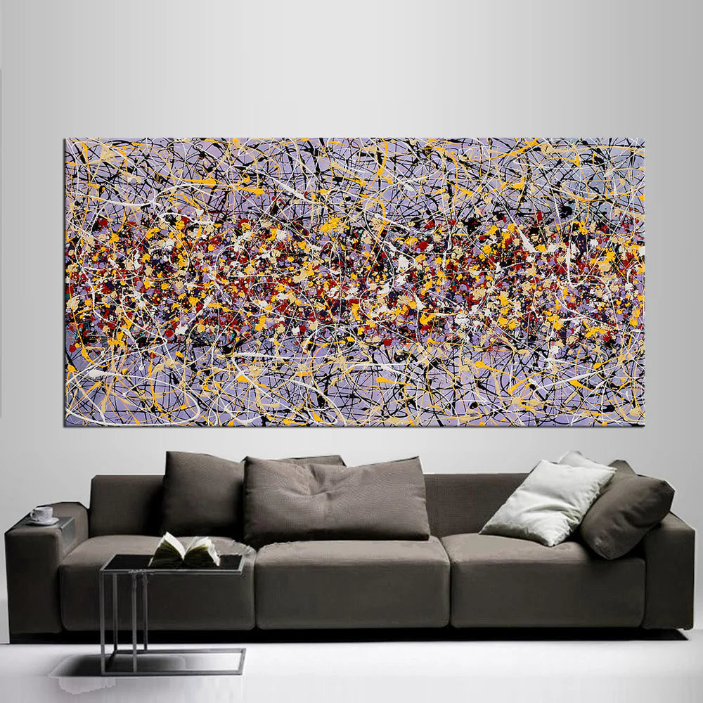 Large Modern Art – Jackson Pollock Style Wall Art - Beauty of bridge 22