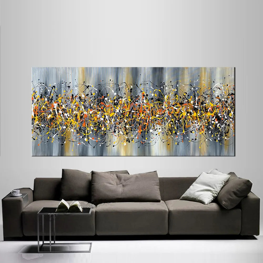 Jackson Pollock Canvas Art | Handmade Drip Painting | Beauty of Bridge 7