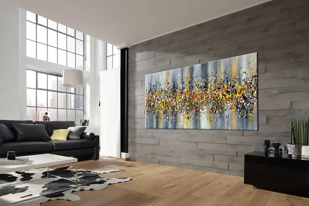 Jackson Pollock Canvas Art | Handmade Drip Painting | Beauty of Bridge 7
