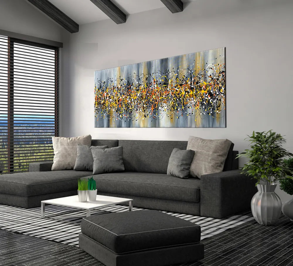 Jackson Pollock Canvas Art | Handmade Drip Painting | Beauty of Bridge 7
