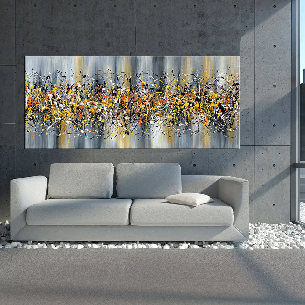 Jackson Pollock Canvas Art | Handmade Drip Painting | Beauty of Bridge 7