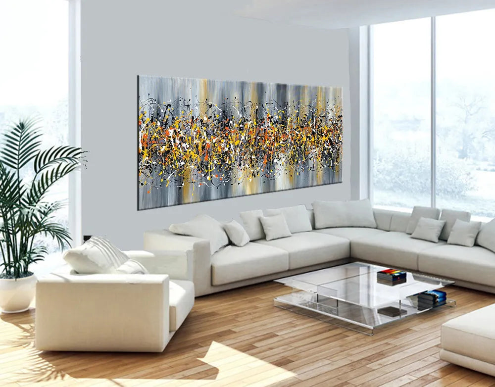 Jackson Pollock Canvas Art | Handmade Drip Painting | Beauty of Bridge 7