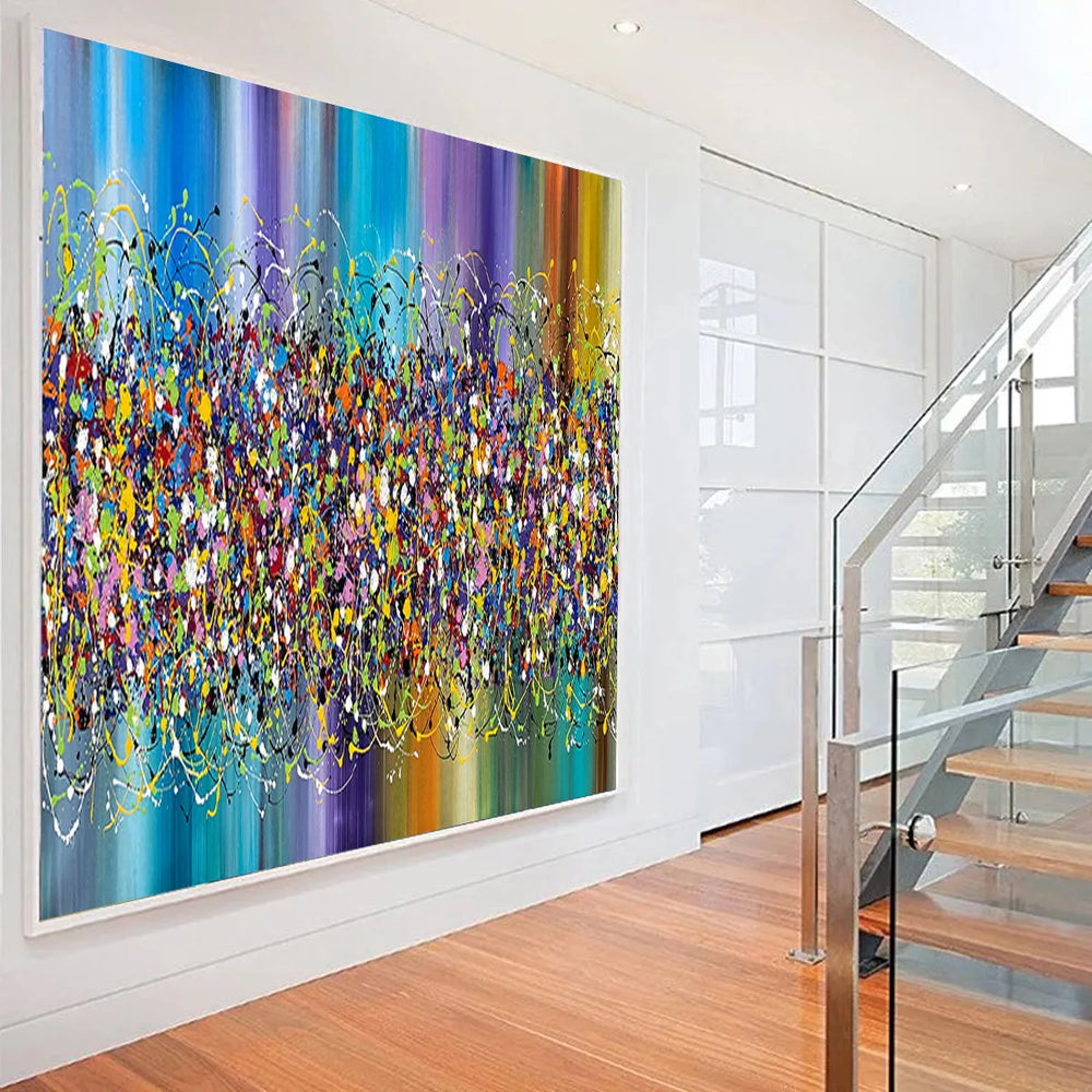 Large Pollock Style Abstract Art - LargeModernArt