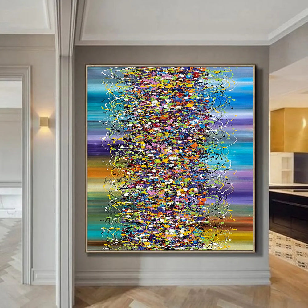 Large Pollock Style Abstract Art - LargeModernArt