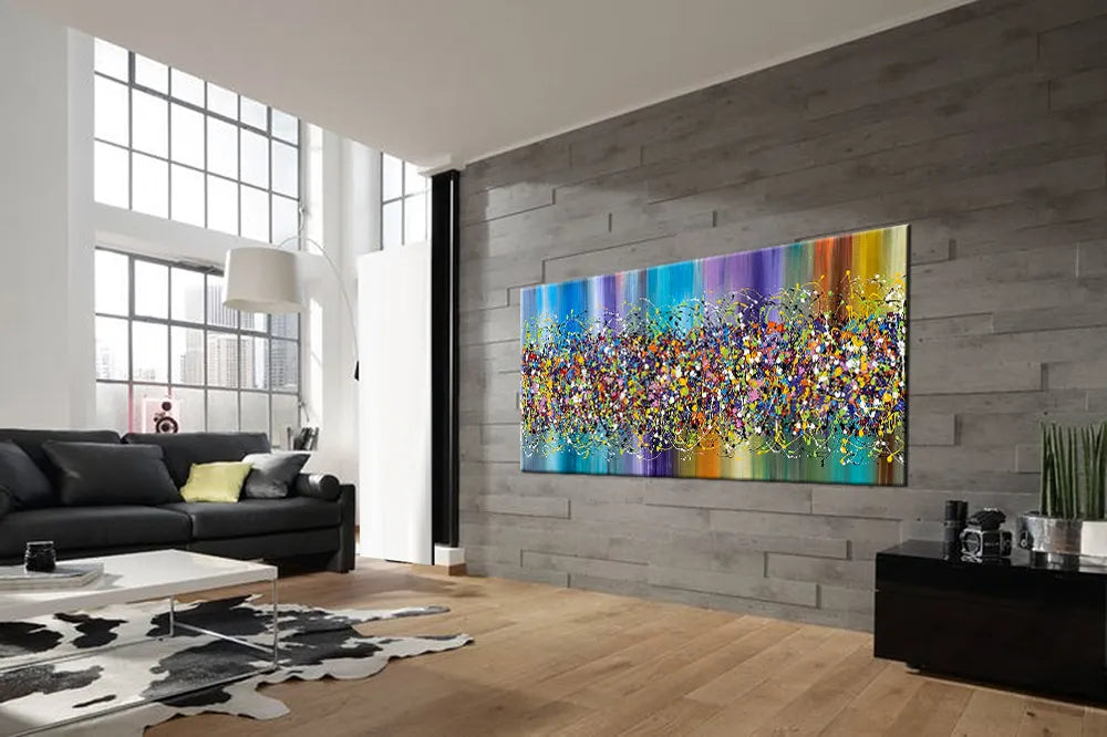 Large Pollock Style Abstract Art - LargeModernArt