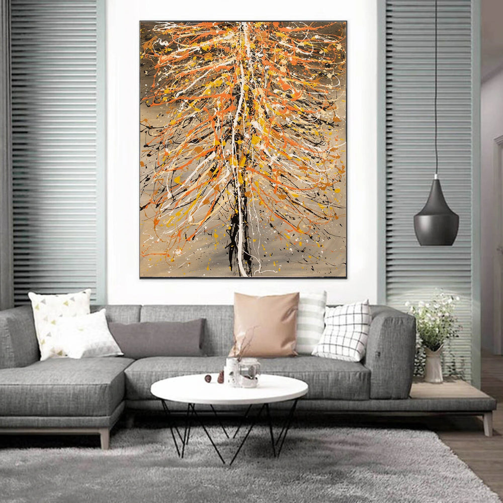 Christmas Tree Painting | Hand Painted Modern Art - Christmas Tree 3