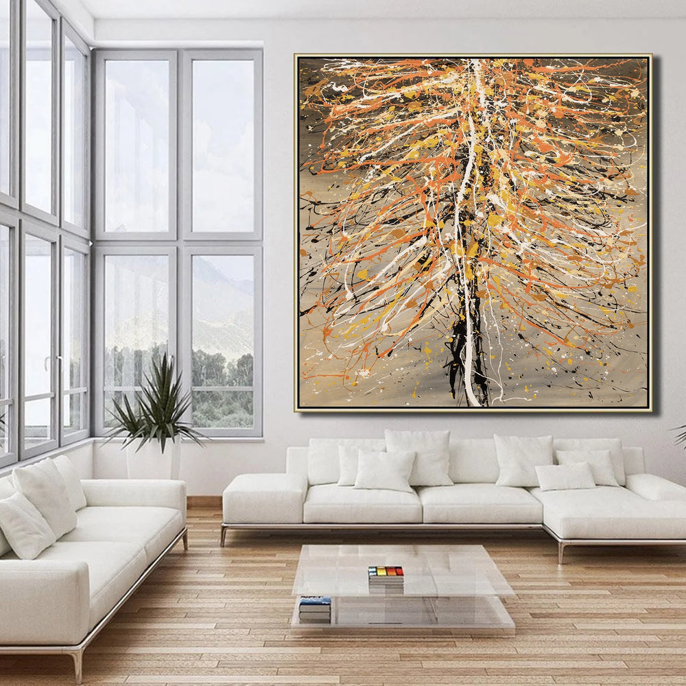 Christmas Tree Painting | Hand Painted Modern Art - Christmas Tree 3