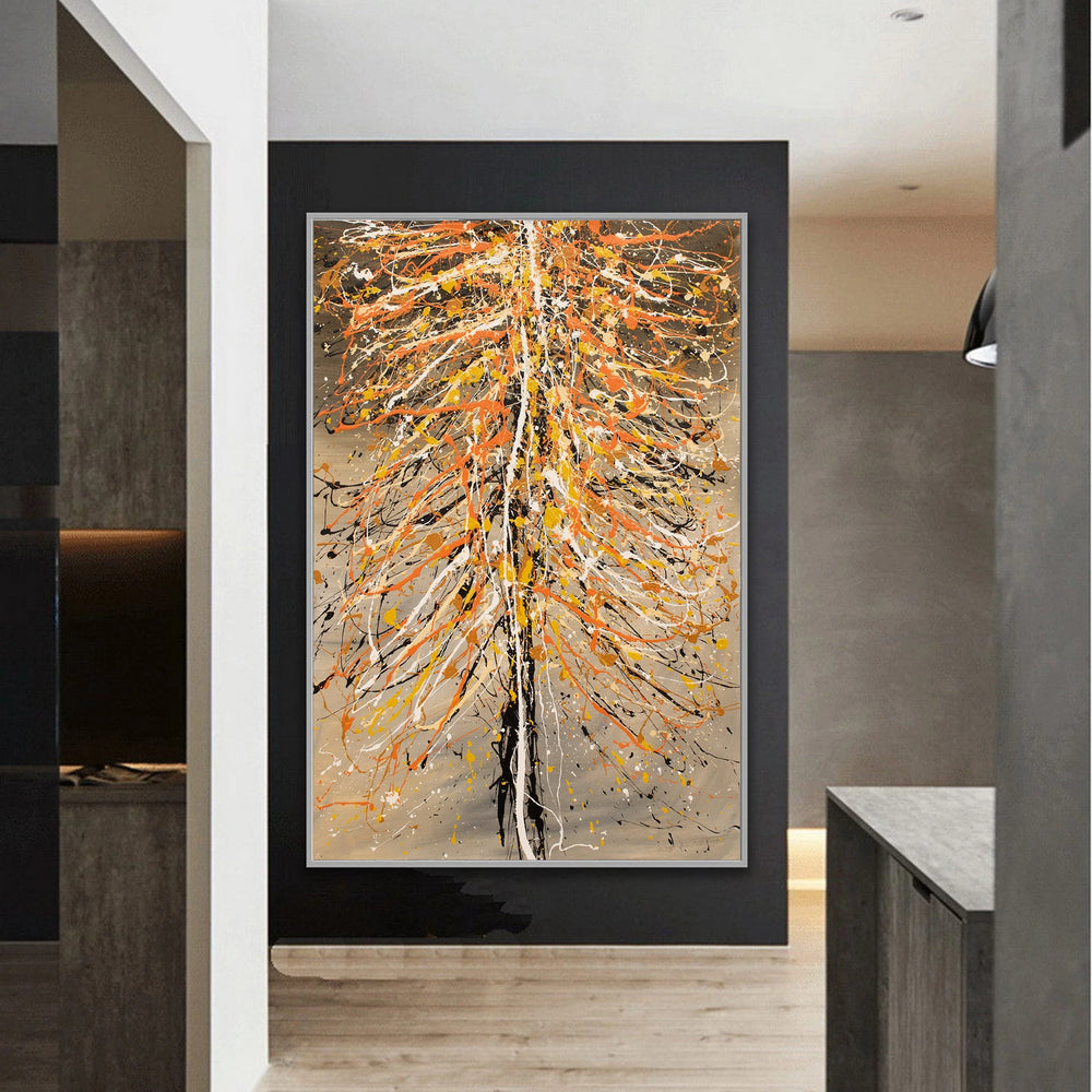 Christmas Tree Painting | Hand Painted Modern Art - Christmas Tree 3