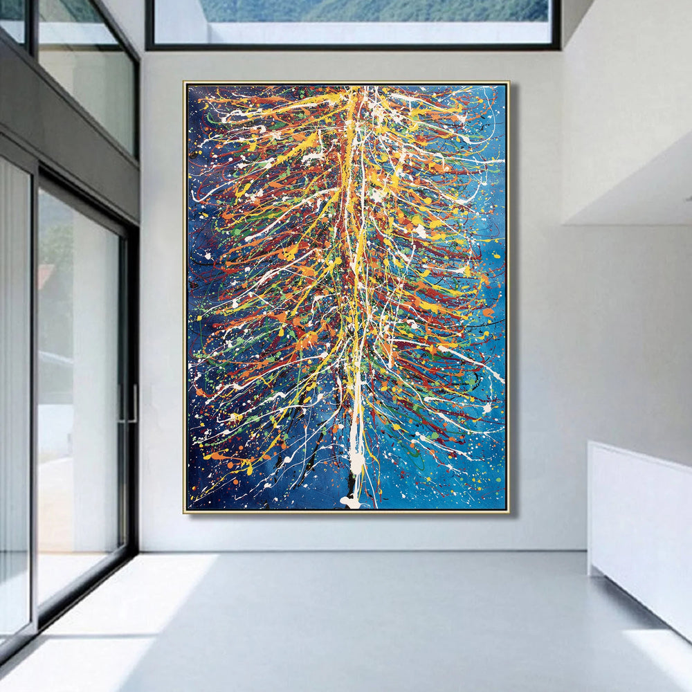 Christmas Tree Painting | Hand Painted Modern Art - Christmas Tree 4