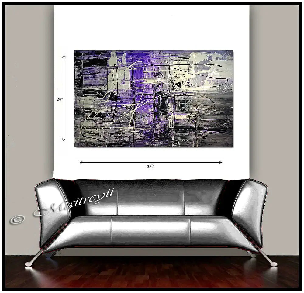 Abstract Art Brown Wall Art Large Painting on Canvas Modern Home Decor Wall Art  - Enlightenment