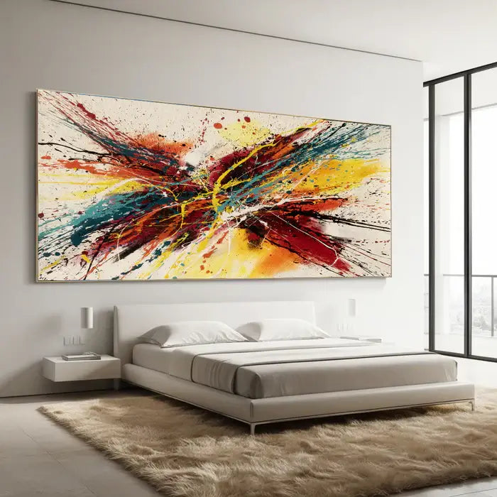 Painting Jackson Pollock Style Drip Style Abstract art on Canvas, large Wall Art - Amazing Abstract 33 (Copy)