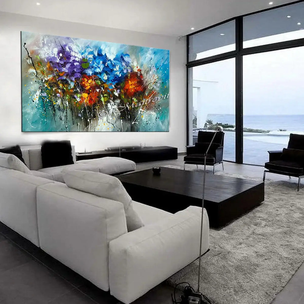 Flowers Modern Art Oil Painting For Sale - Floral Beauty 2