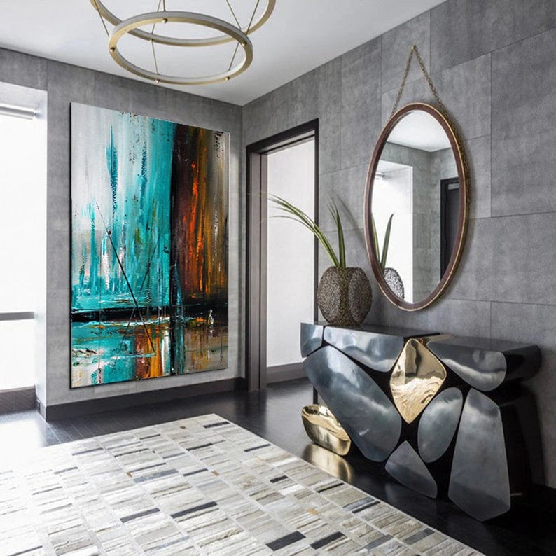 Modern Abstract Painting | Modern Artwork - Glimpse of Ocean