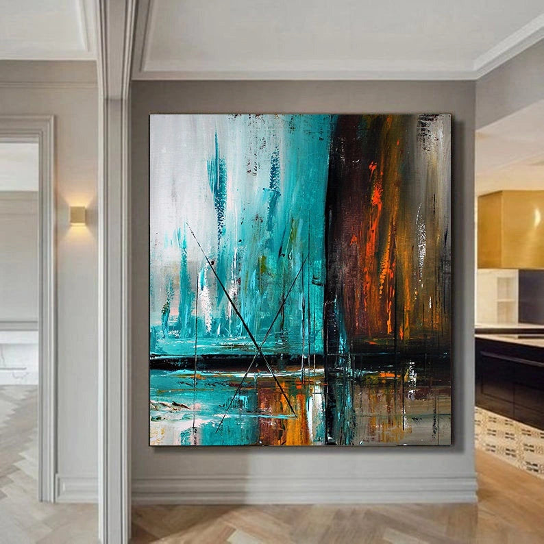 Modern Abstract Painting | Modern Artwork - Glimpse of Ocean