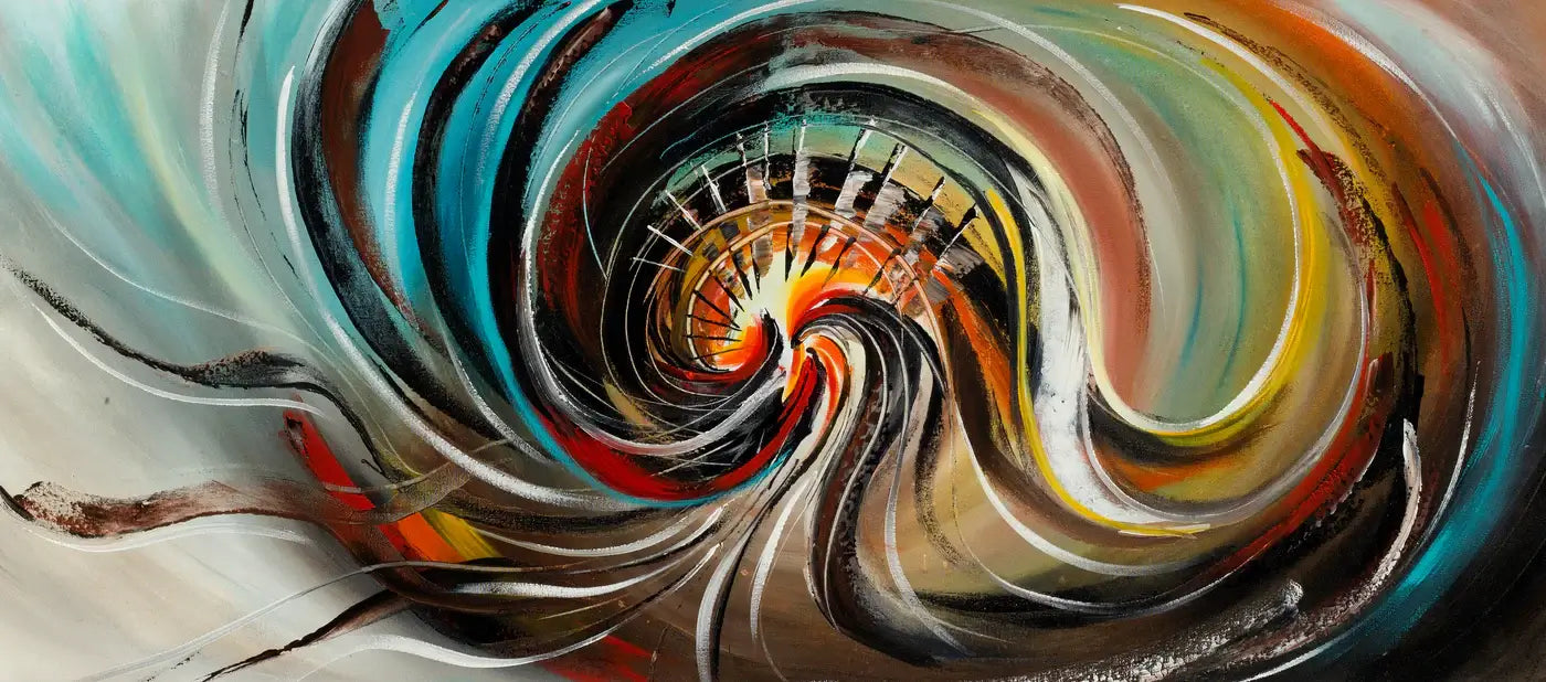 Abstract Modern Art Oil Painting on Canvas Modern Wall Art Amazing Abstract Gold Flow Painting - Abstract Art 88