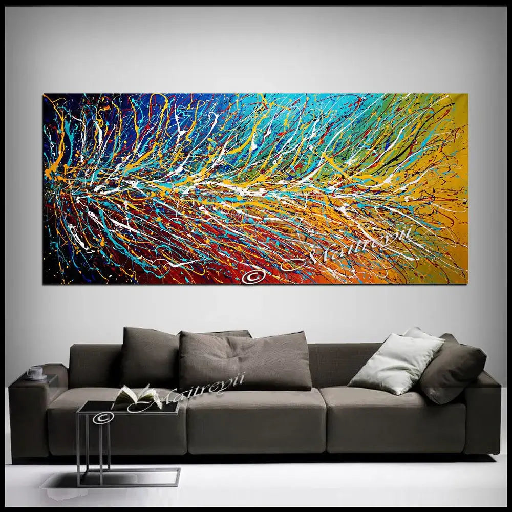 Multicoloured Painting On Canvas | Original Artwork - Unreal Beauty 11
