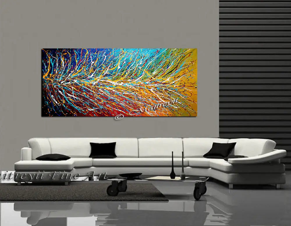 Multicoloured Painting On Canvas | Original Artwork - Unreal Beauty 11