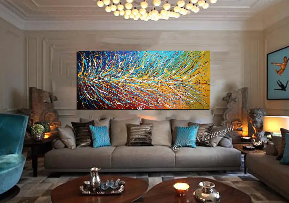Multicoloured Painting On Canvas | Original Artwork - Unreal Beauty 11