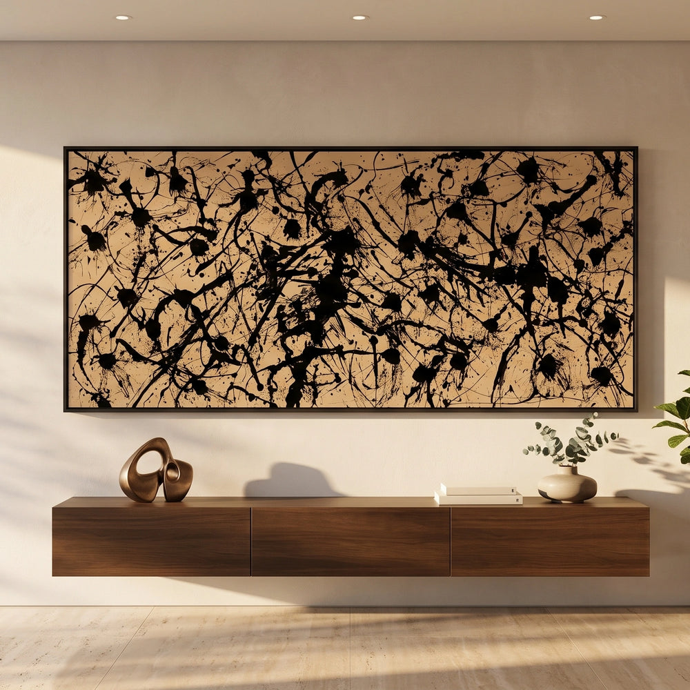Jackson Pollock Style Painting – Modern Abstract Art - Luxurious Strings 1