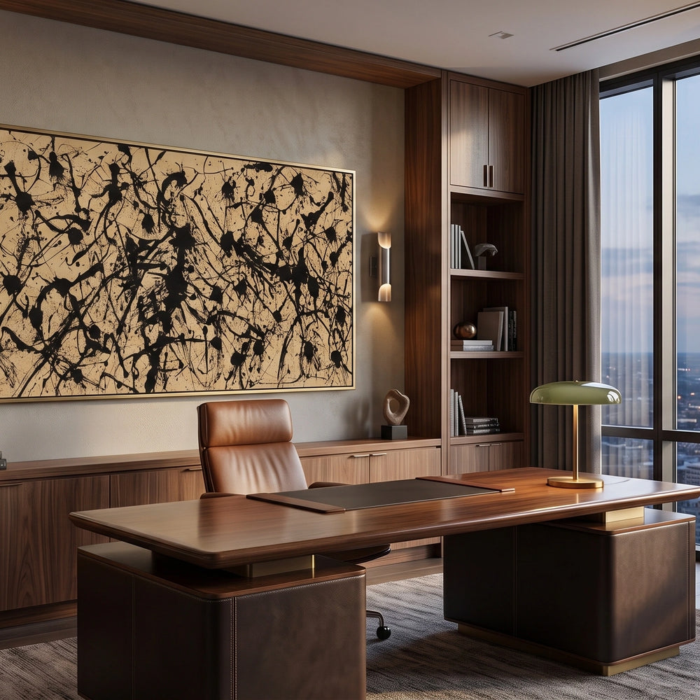 Jackson Pollock Style Painting – Modern Abstract Art - Luxurious Strings 1