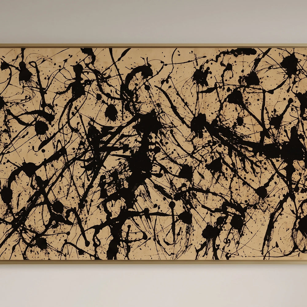 Jackson Pollock Style Painting – Modern Abstract Art - Luxurious Strings 1