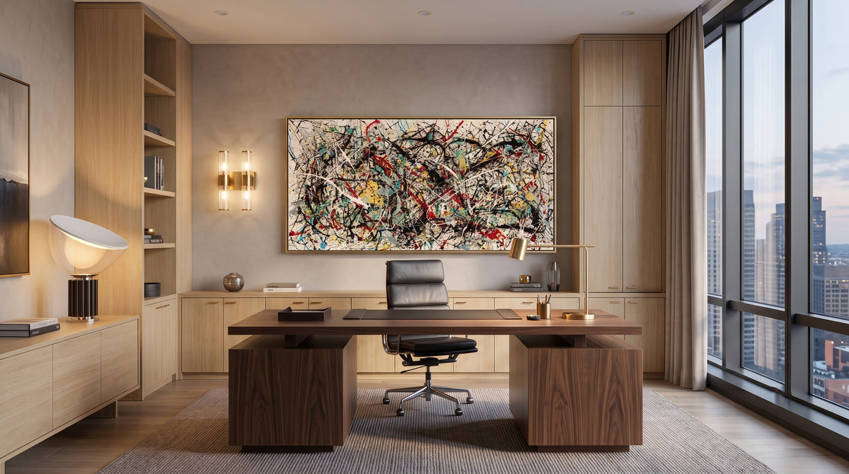 Jackson Pollock Style Painting – Classic Abstract Art - Luxurious Strings 2