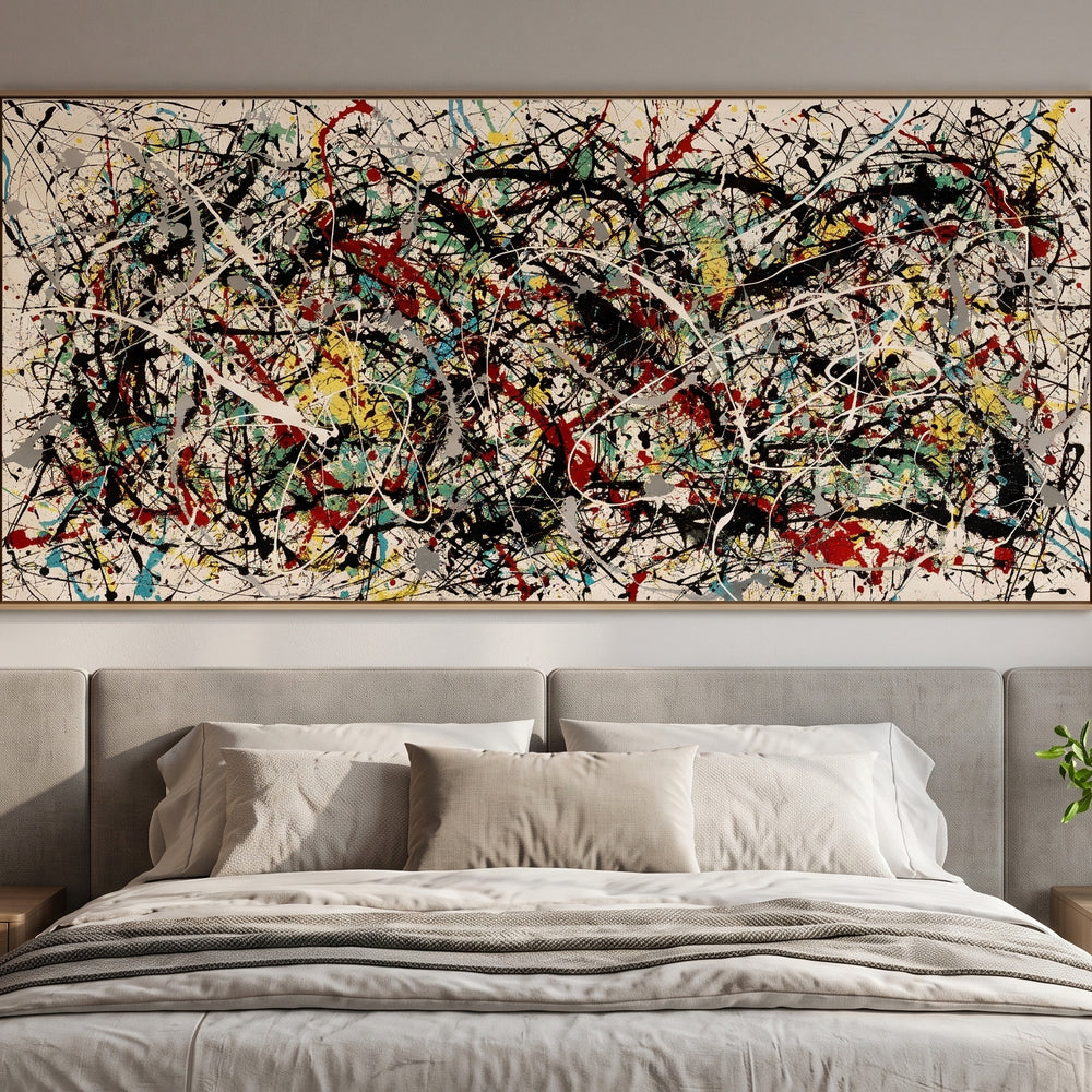 Jackson Pollock Style Painting – Classic Abstract Art - Luxurious Strings 2
