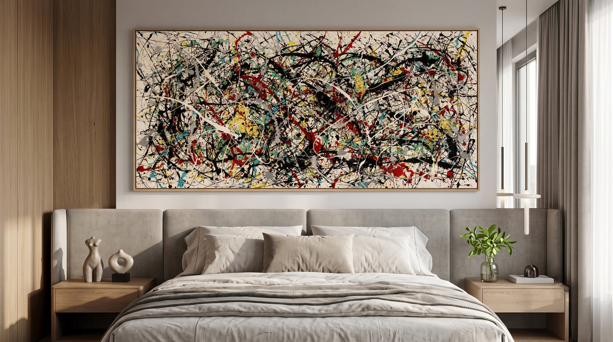 Jackson Pollock Style Painting – Classic Abstract Art - Luxurious Strings 2