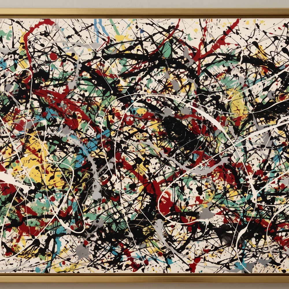 Jackson Pollock Style Painting – Classic Abstract Art - Luxurious Strings 2