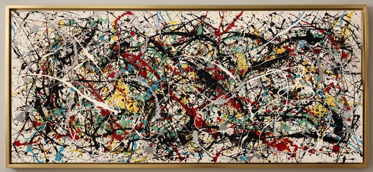 Jackson Pollock Style Painting – Classic Abstract Art - Luxurious Strings 2
